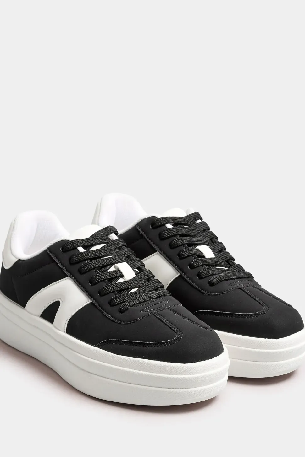 Extra Wide Fit Retro Platform Trainers