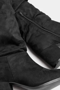 Extra Wide Fit Slouch Knee Ankle Boots