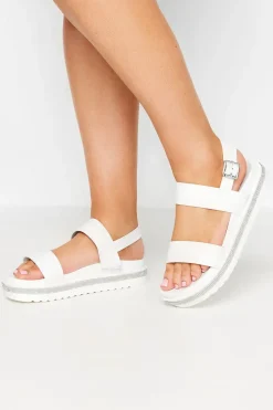 Extra Wide Fit Sparkle Flatform Sandals