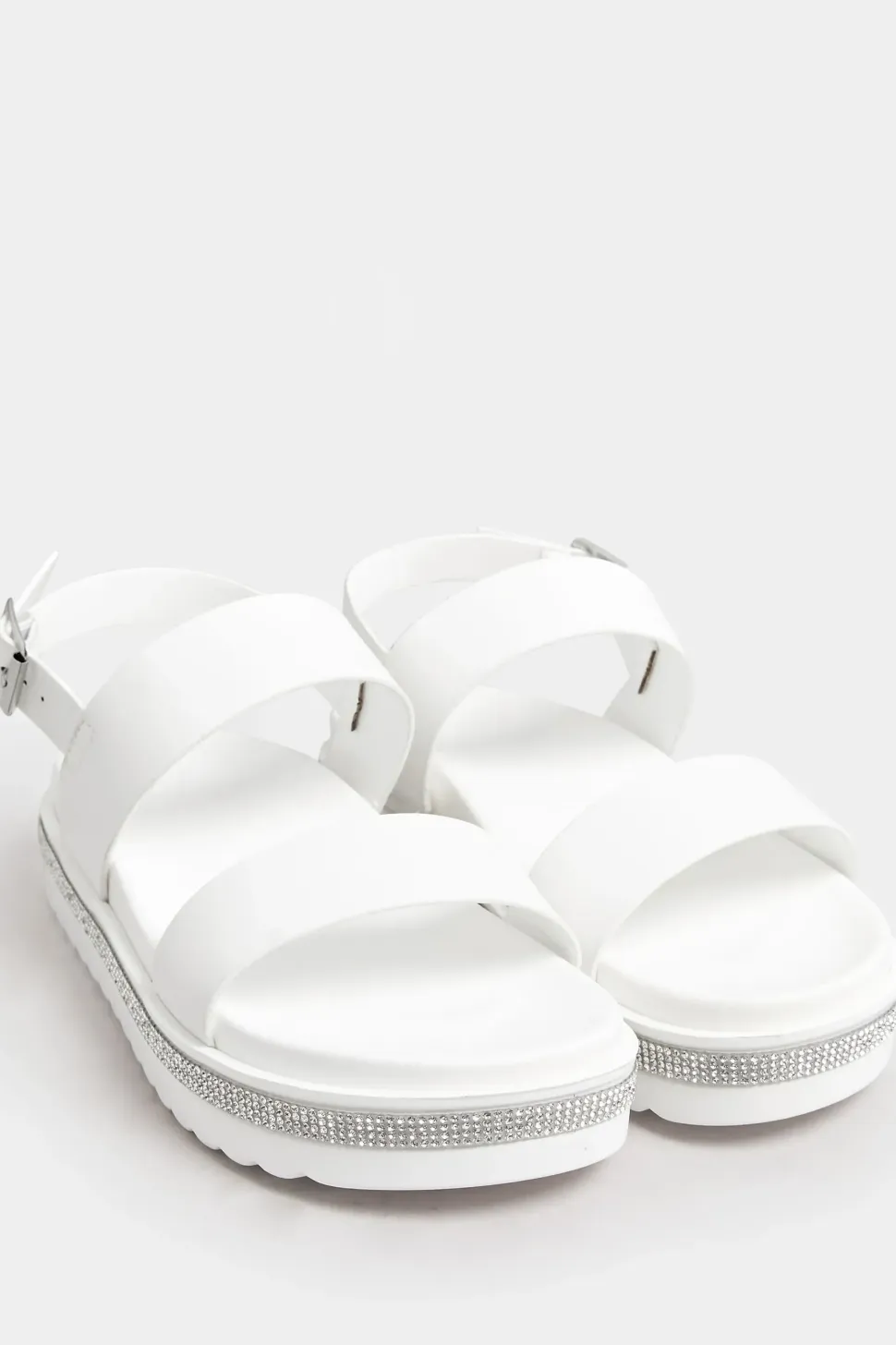 Extra Wide Fit Sparkle Flatform Sandals