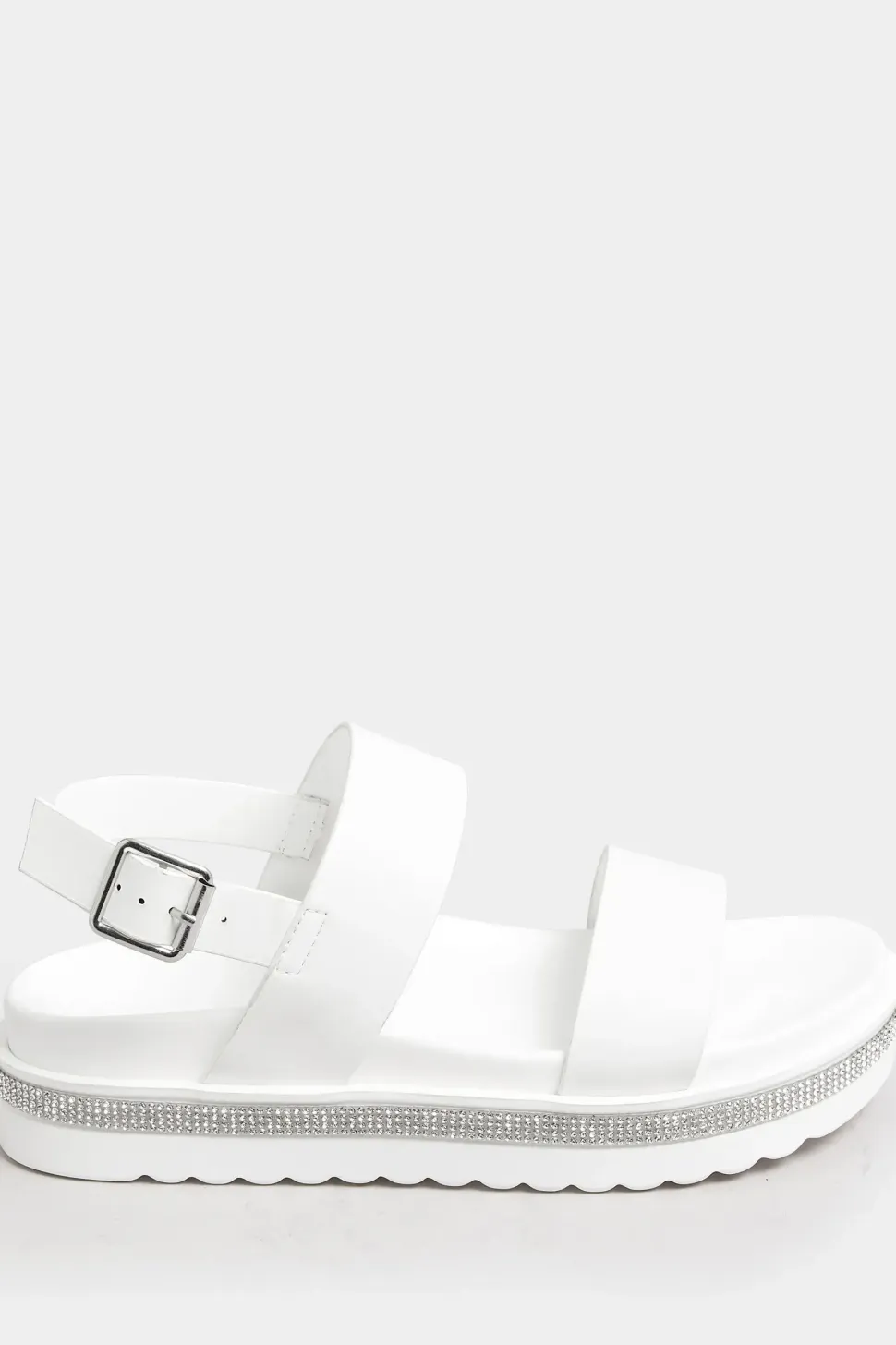 Extra Wide Fit Sparkle Flatform Sandals