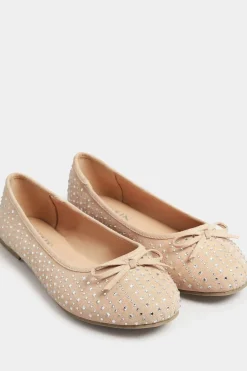 Extra Wide Fit Sparkly Ballerina Pumps