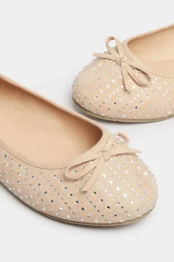 Extra Wide Fit Sparkly Ballerina Pumps