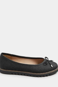 Extra Wide Fit Woven Ballet Pumps