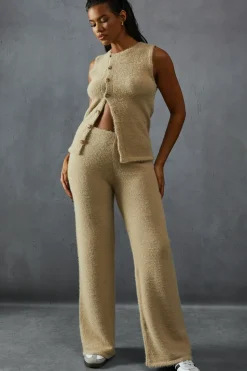 Eyelash Knit High Waisted Lounge Trouser