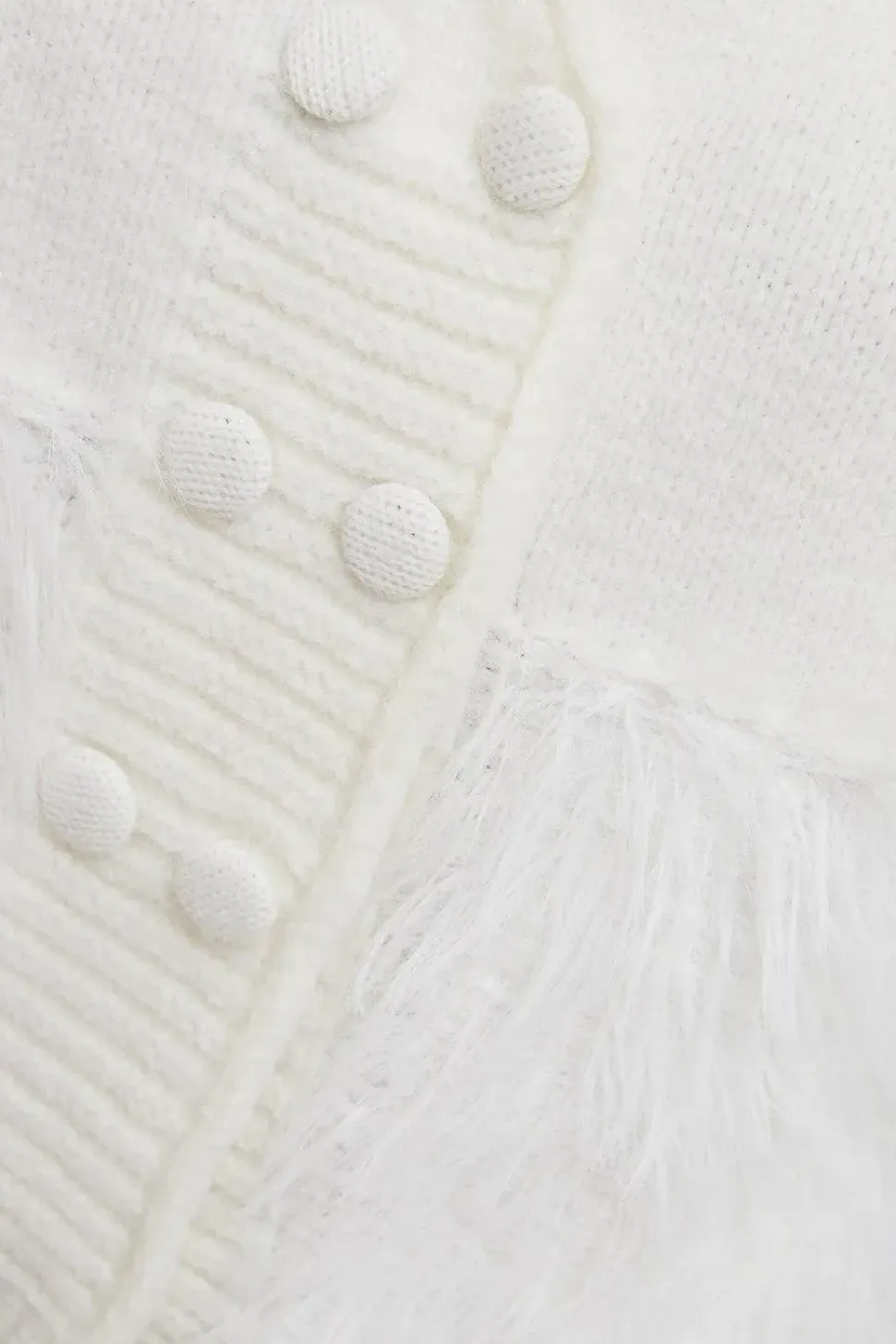 Eyelash Knitted Waistcoat