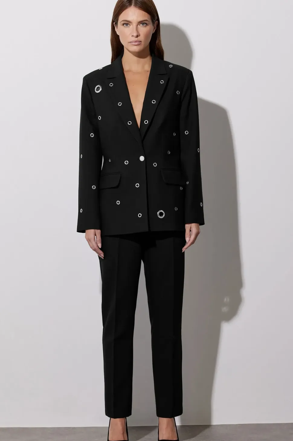 Eyelet Detail Blazer