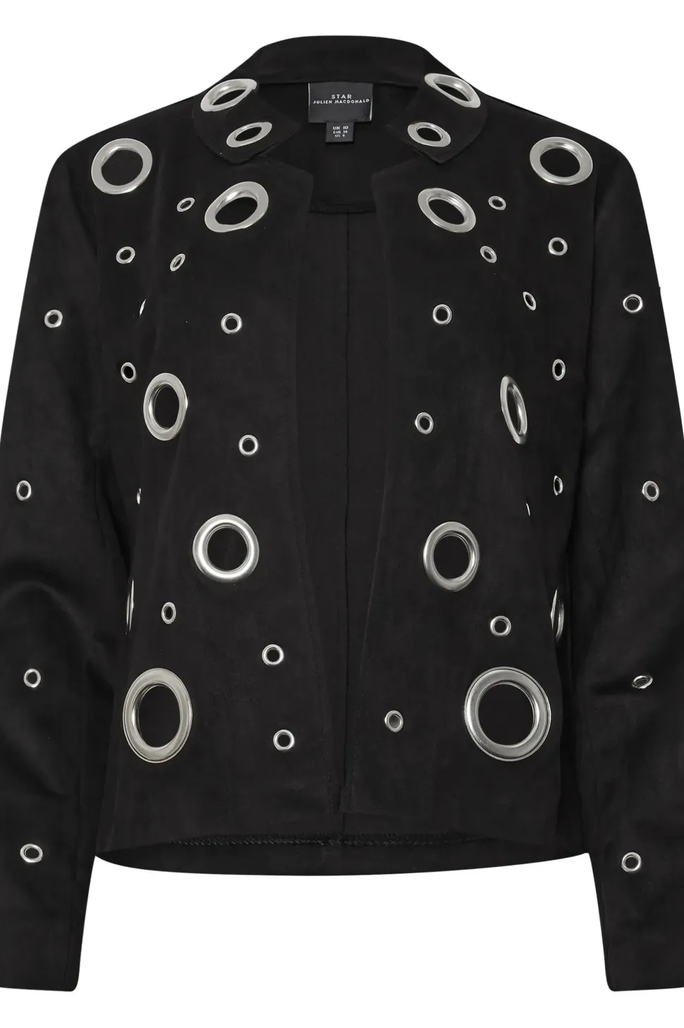 Eyelet Detail Tailored Jacket