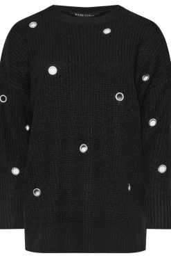 Eyelet Knitted Jumper