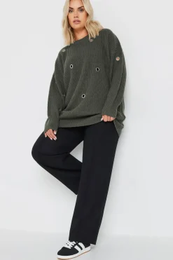 Eyelet Knitted Jumper