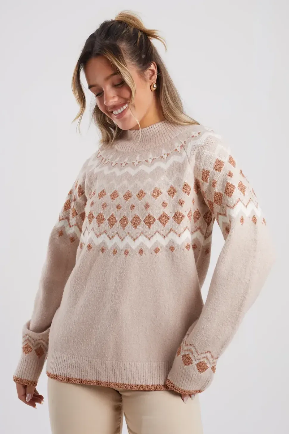 Fairisle Turtleneck Jumper