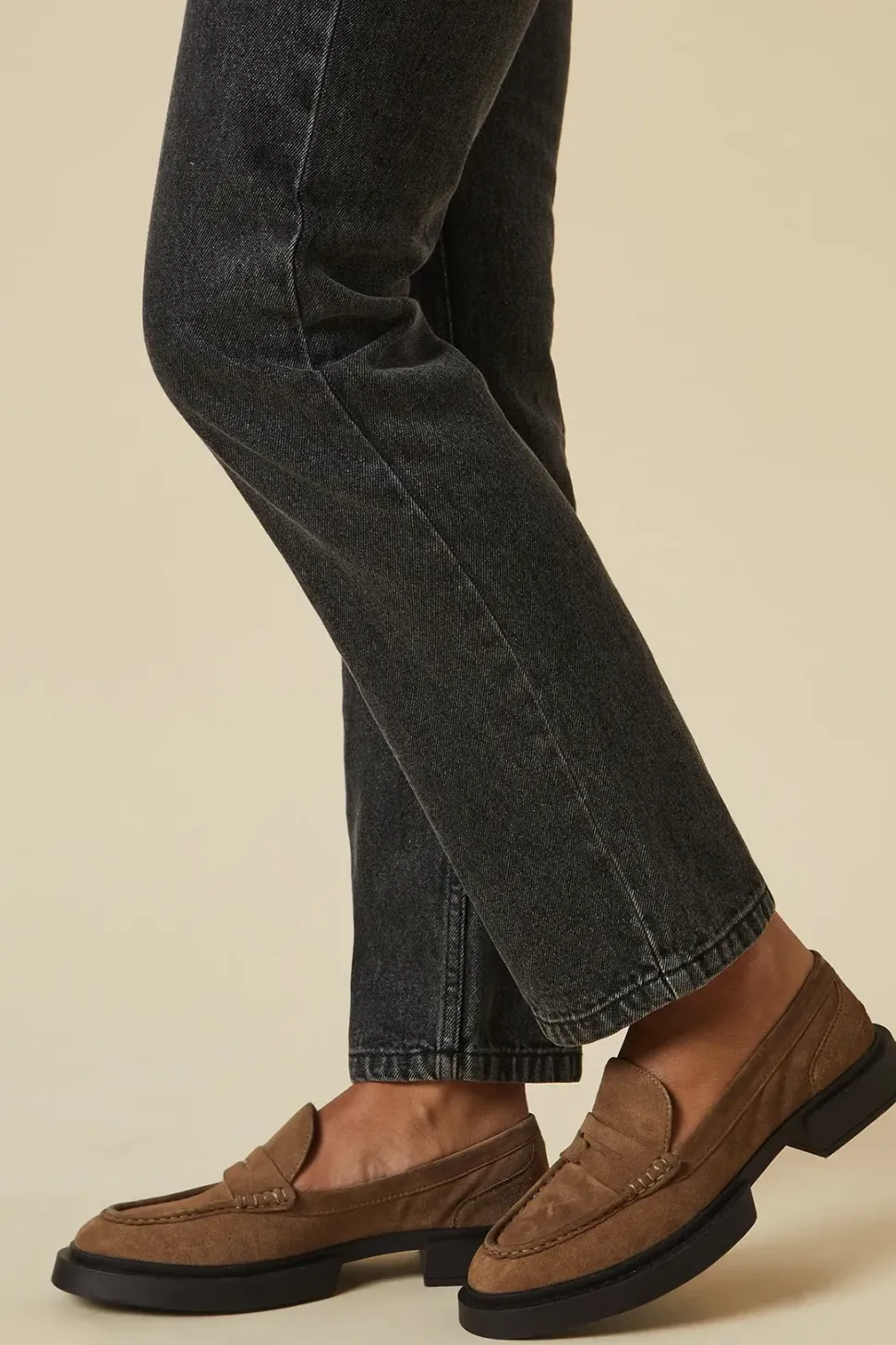Faith: Barrie Suede Chunky Penny Loafers