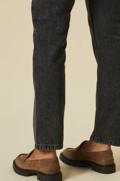 Faith: Barrie Suede Chunky Penny Loafers