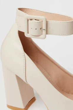Faith: Celine High Block Heel Platform Court Shoes