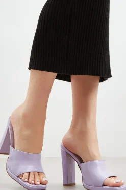Faith: Etty Square Toe Heeled Mule