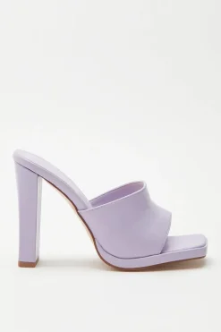 Faith: Etty Square Toe Heeled Mule