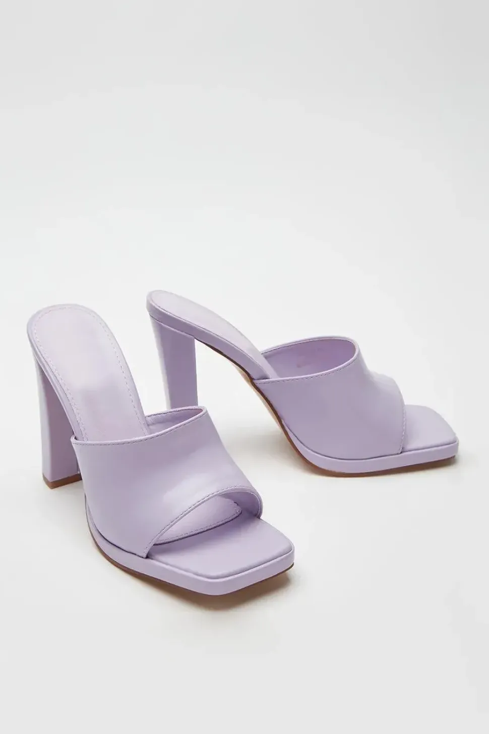 Faith: Etty Square Toe Heeled Mule