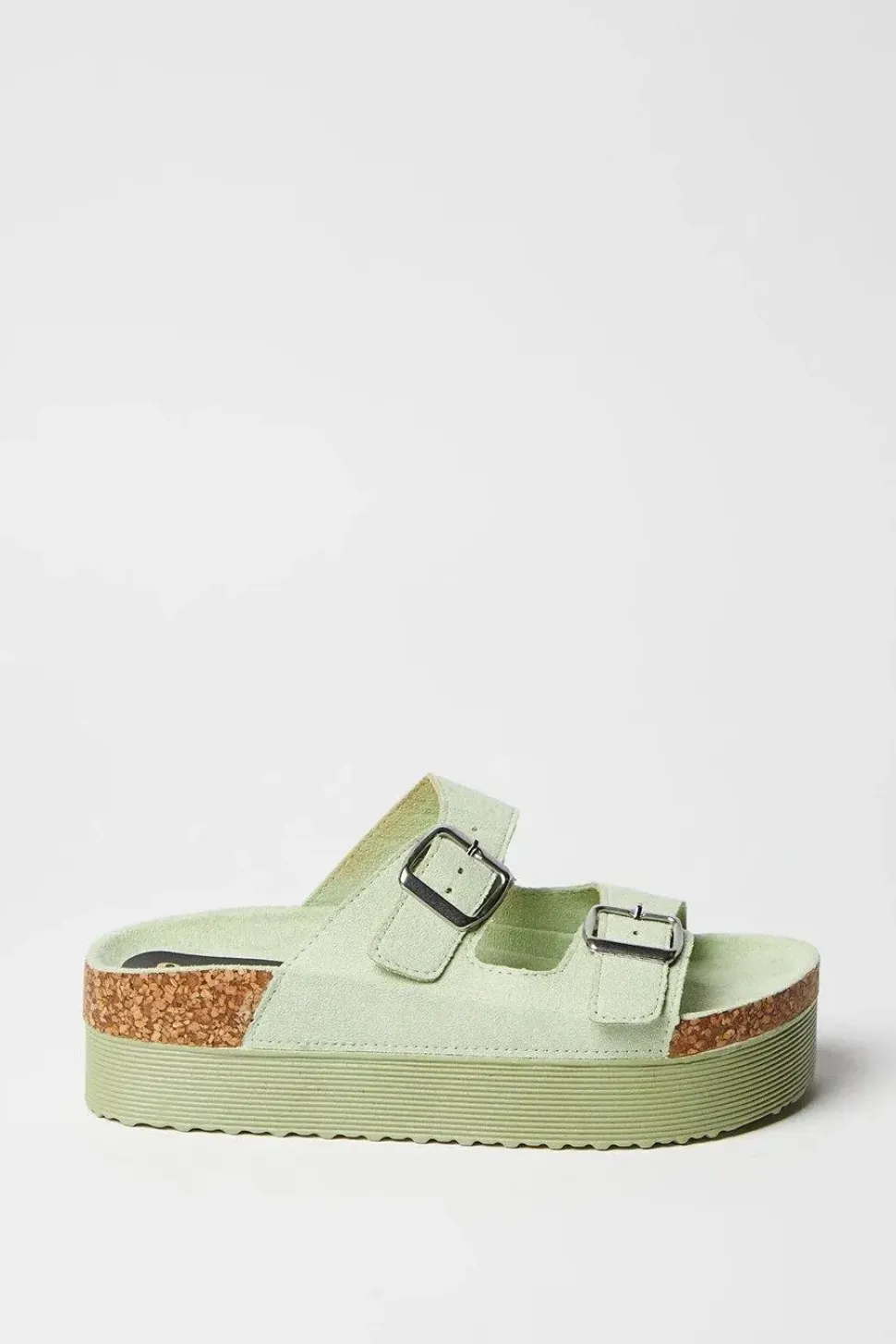 Faith: Hannahs Double Buckle Wedge Footbed Sandals