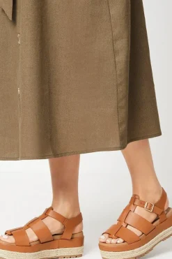 Faith: Harper Chunky Footbed Espadrille Flatform Sandals