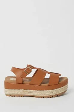 Faith: Harper Chunky Footbed Espadrille Flatform Sandals