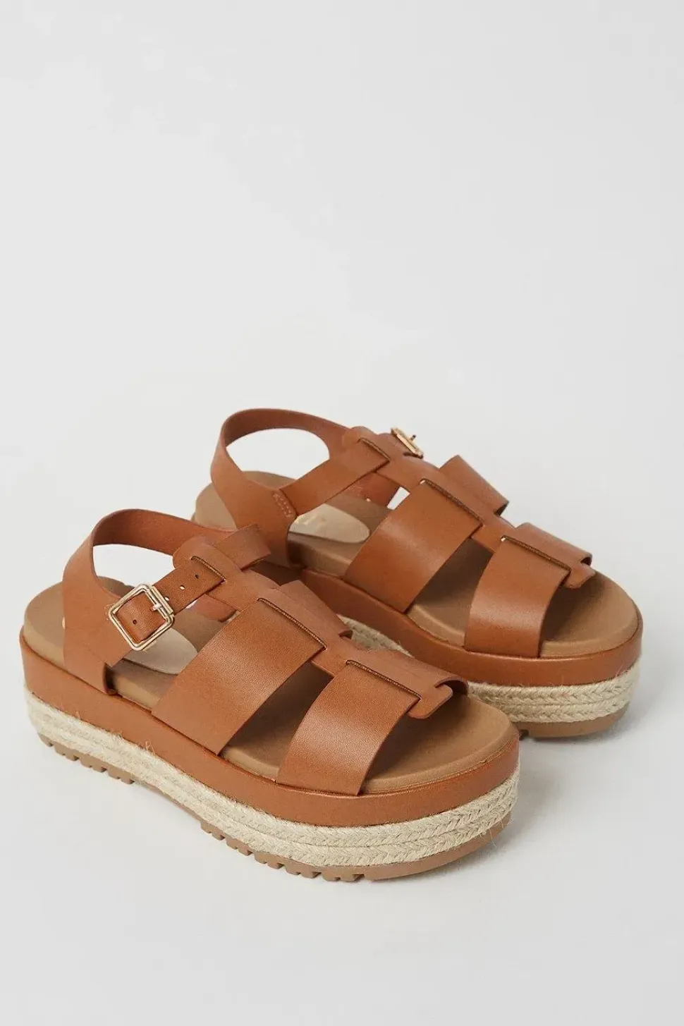 Faith: Harper Chunky Footbed Espadrille Flatform Sandals