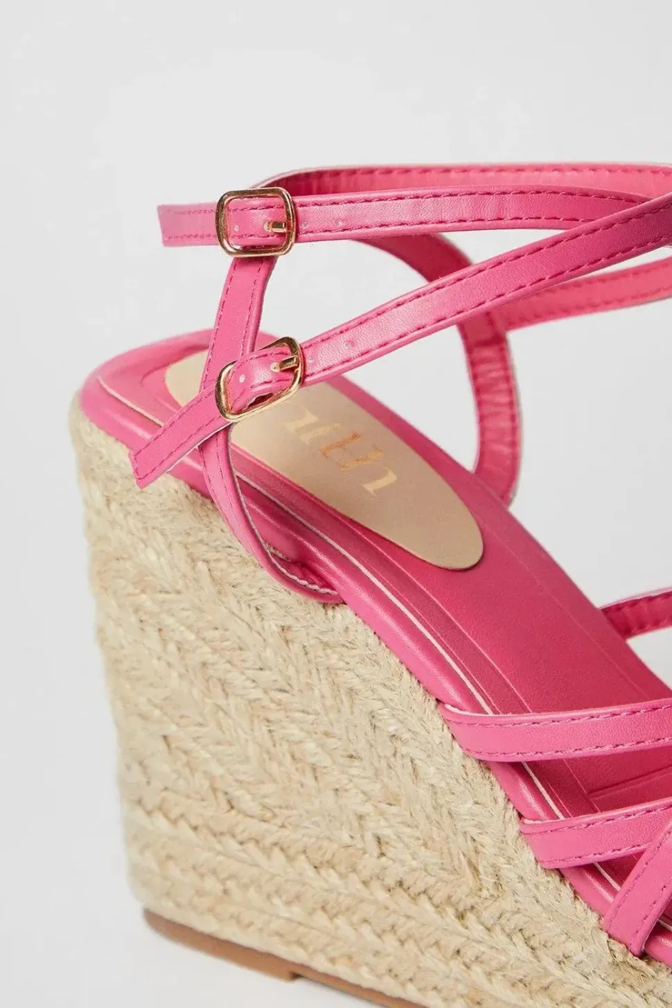Faith: Haven Strappy High Espadrille Wedge Sandals