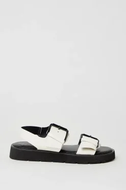 Faith: Henrietta Buckle Strap Chunky Sandals
