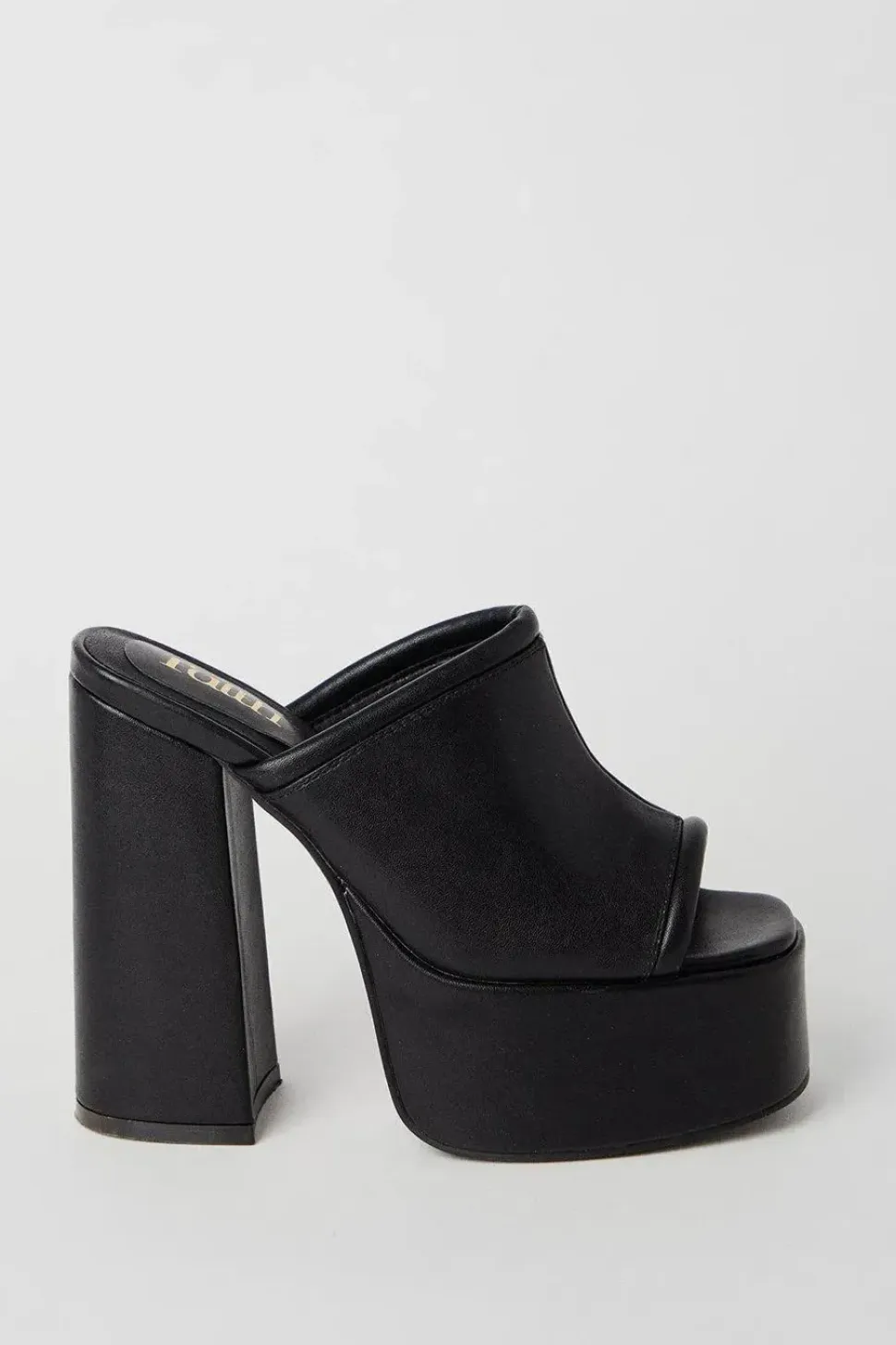 Faith: High Platform Block Heeled Mules