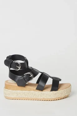 Faith: Hunter Fisherman Espadrille Wedge Sandals