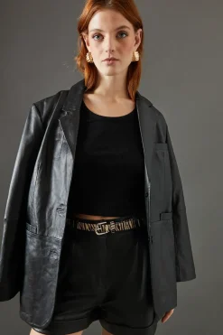 Faith: Leather Animal Print Belt