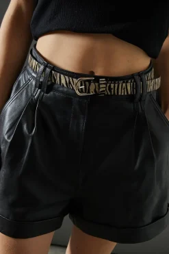 Faith: Leather Animal Print Belt