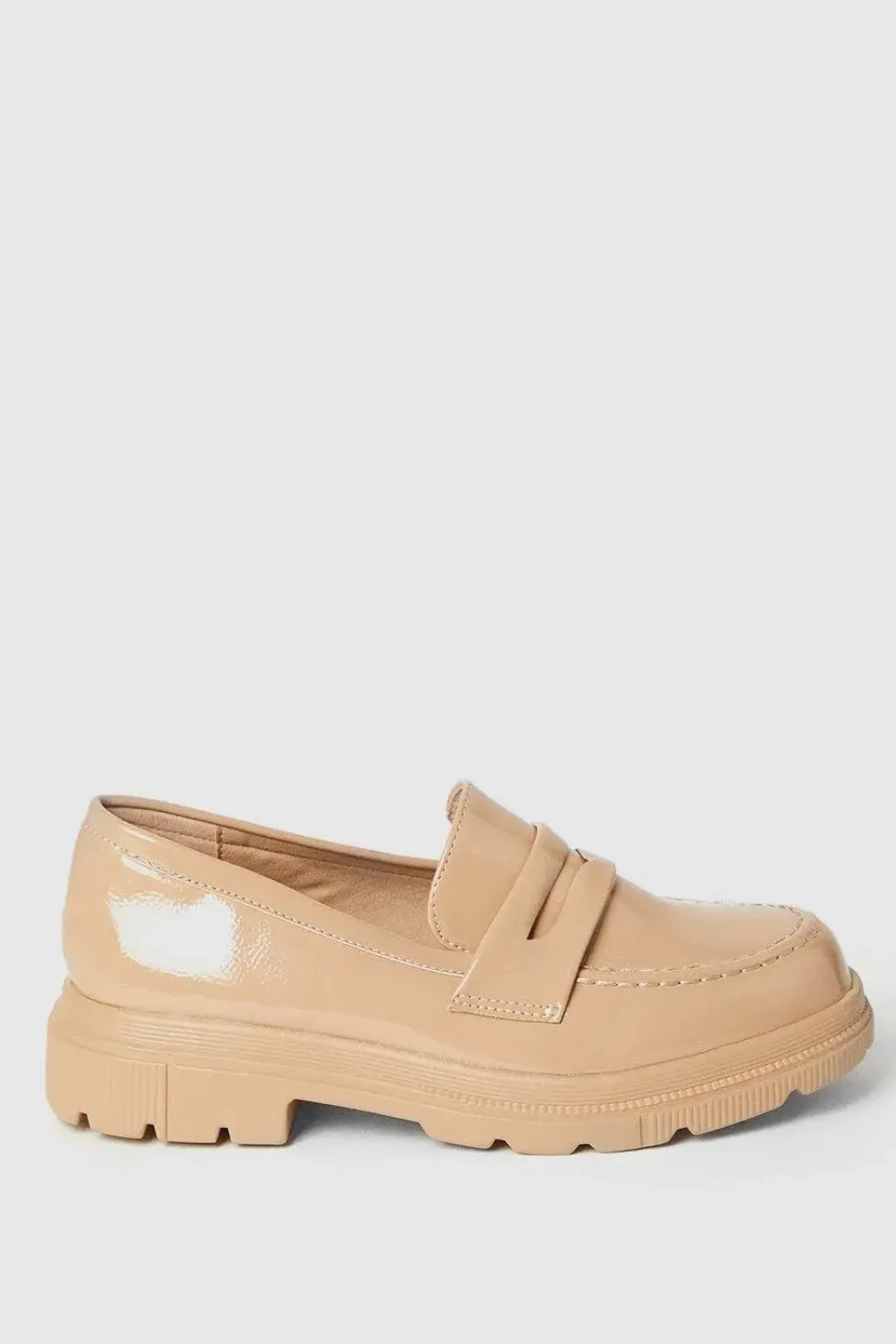 Faith: Luana Patent Penny Chunky Loafers