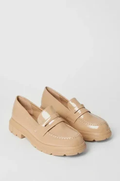 Faith: Luana Patent Penny Chunky Loafers