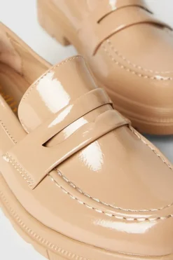 Faith: Luana Patent Penny Chunky Loafers