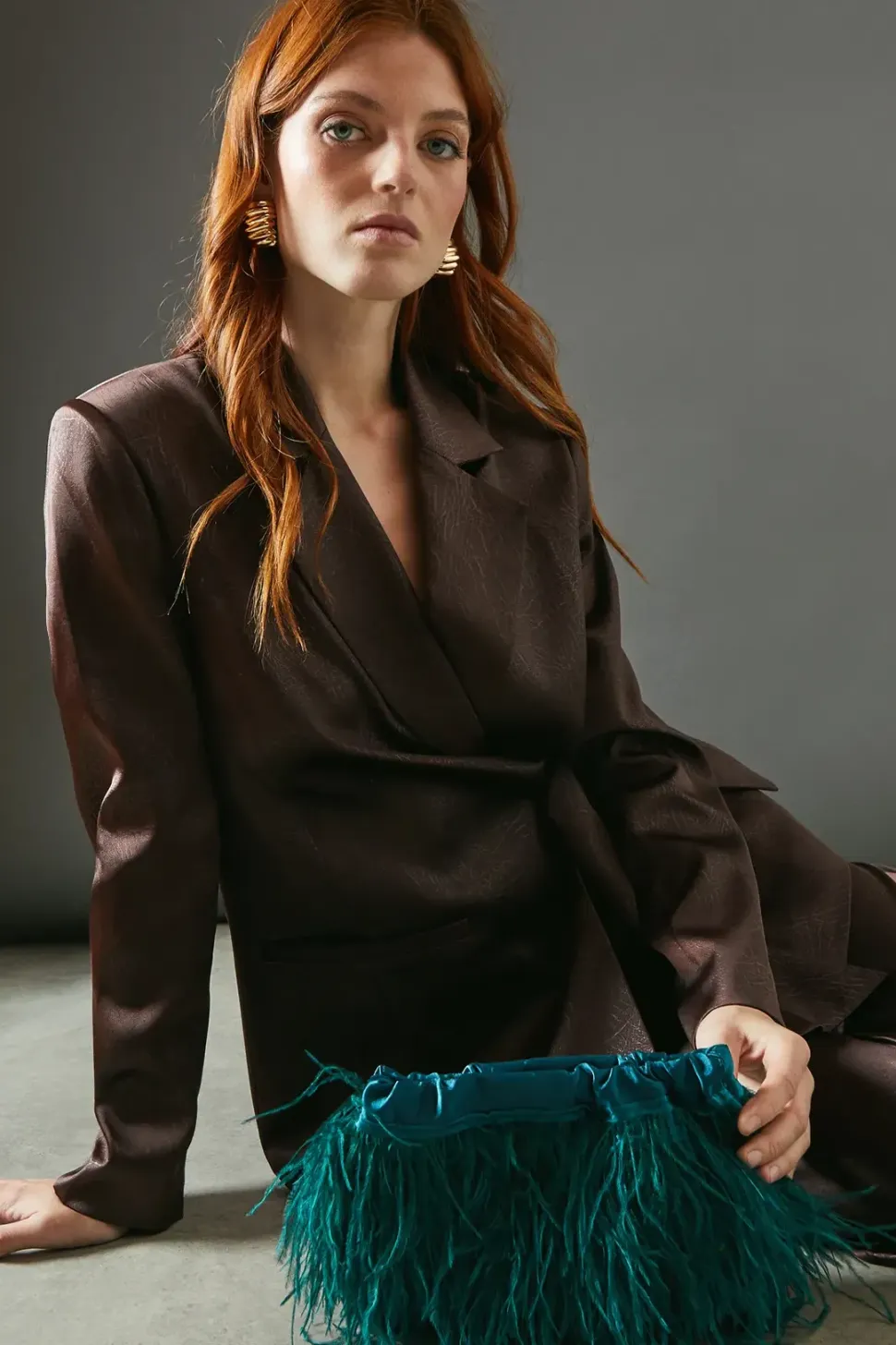 Faith: Marabou Feather Cross Body Bag