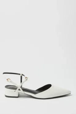 Faith: Meg Pointed Open Back Pumps