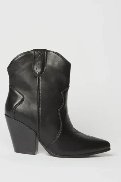 Faith: Montie Stitched Western Cowboy Ankle Boots