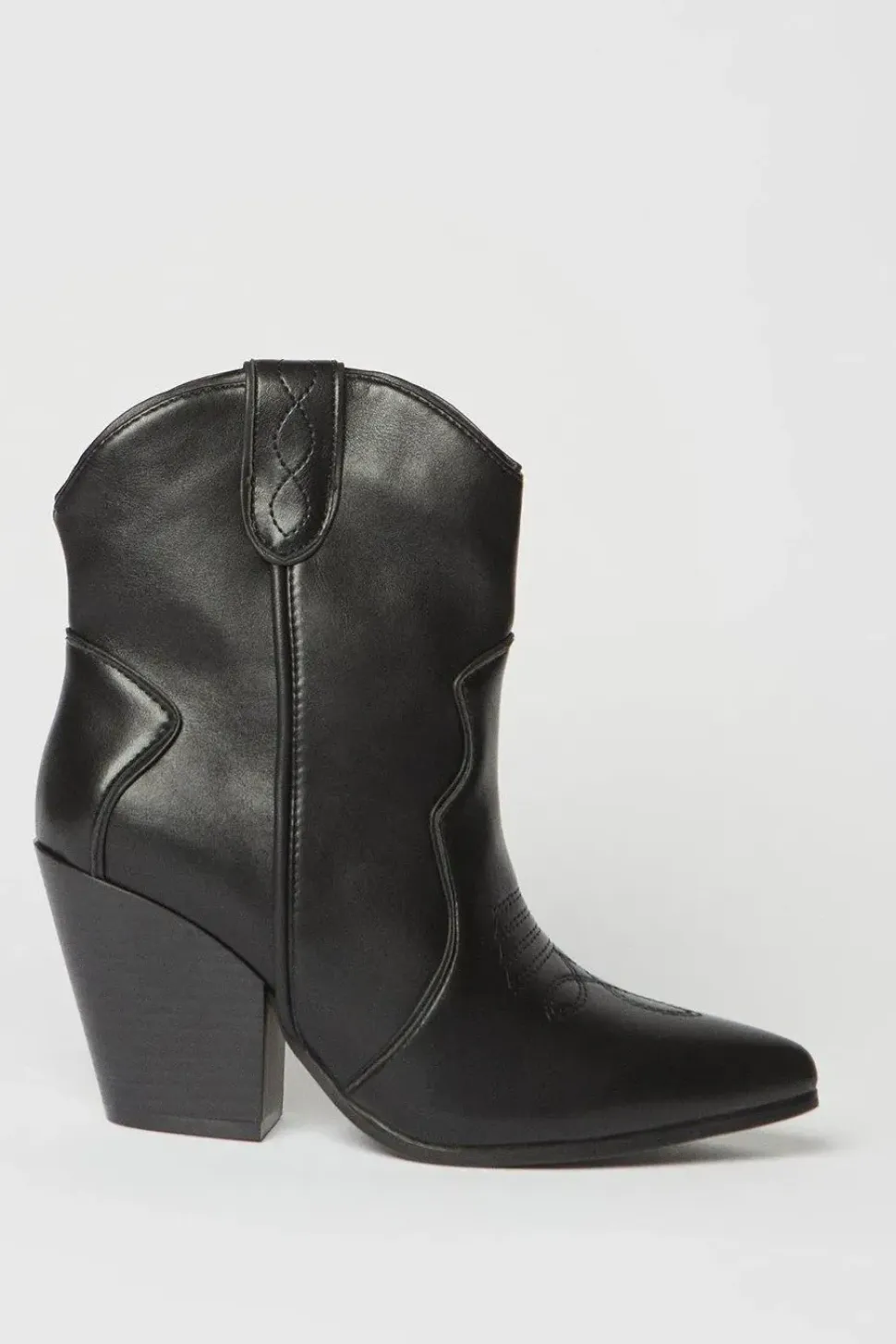 Faith: Montie Stitched Western Cowboy Ankle Boots