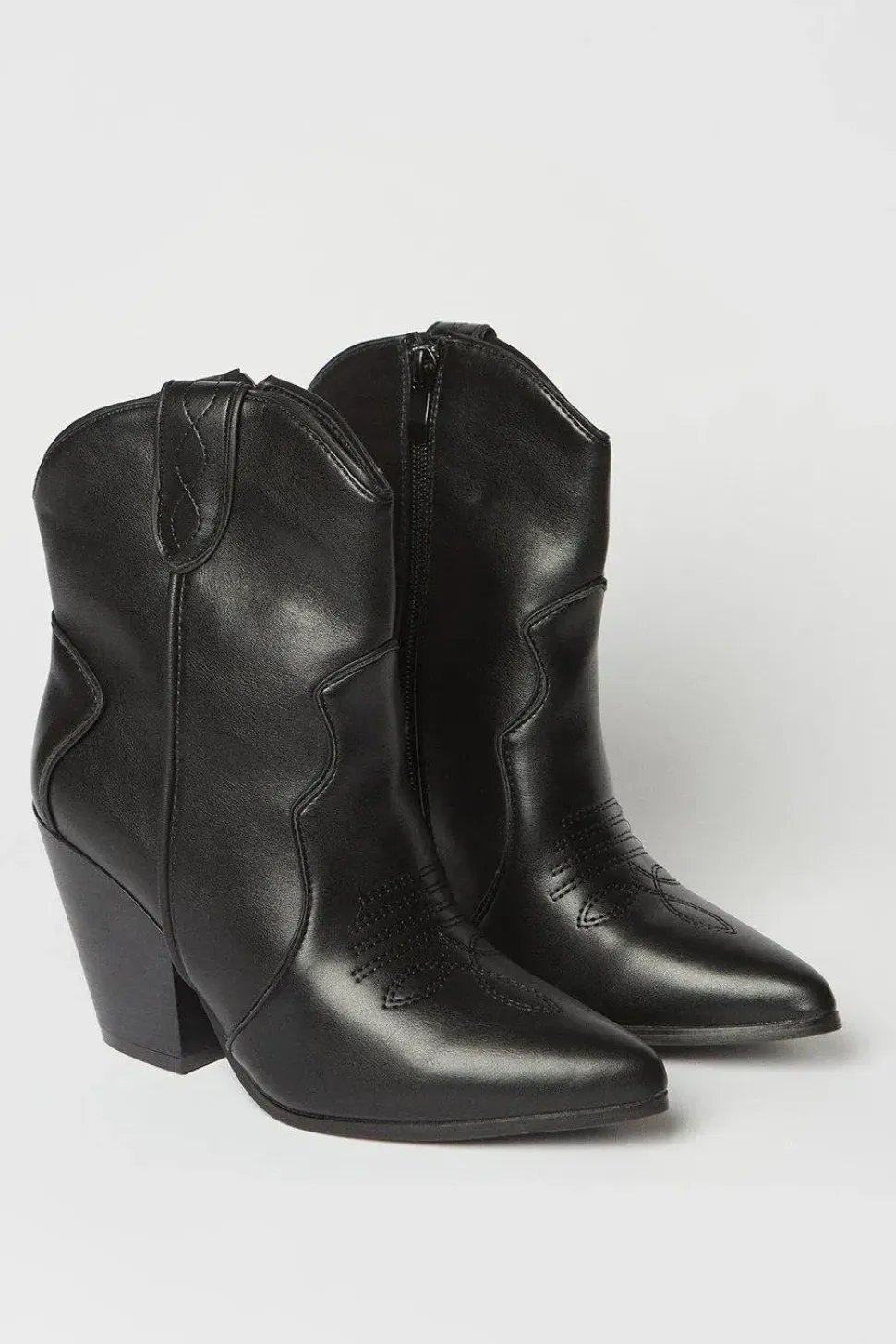 Faith: Montie Stitched Western Cowboy Ankle Boots