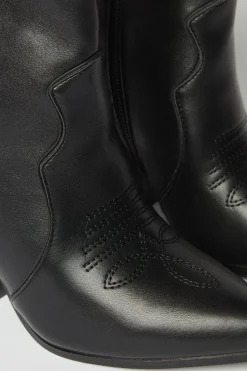 Faith: Montie Stitched Western Cowboy Ankle Boots