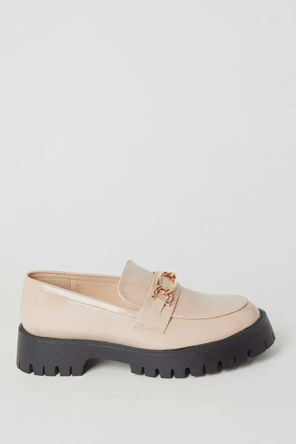 Faith: Nash Metal Chain Detail Chunky Loafers