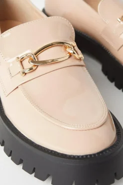 Faith: Nash Metal Chain Detail Chunky Loafers