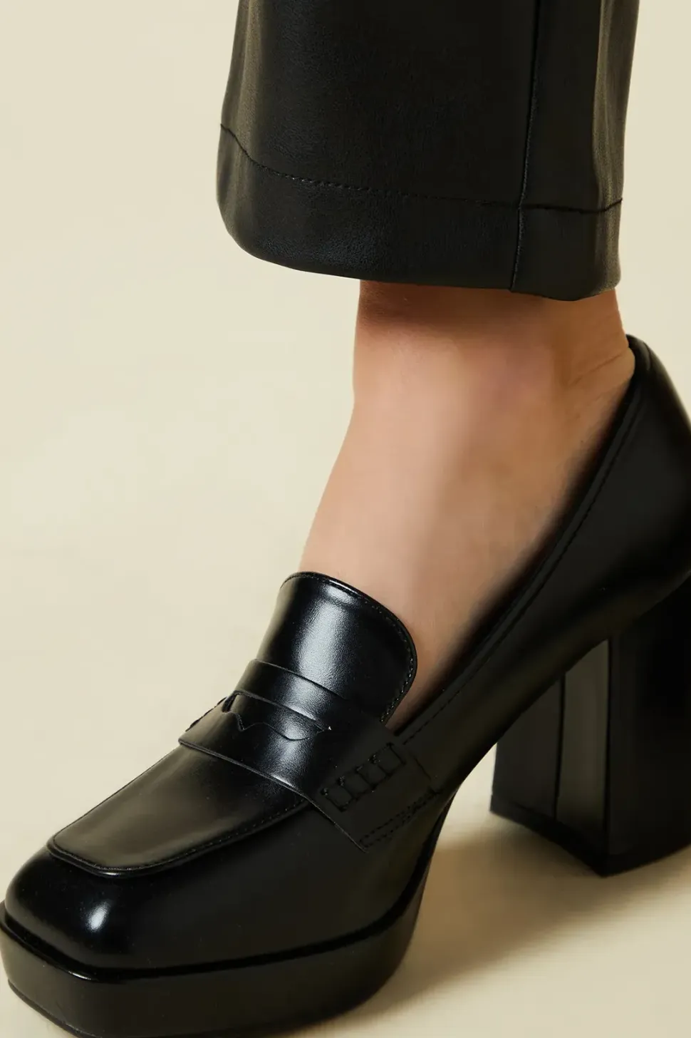 Faith: Nicola Platform Heeled Loafers