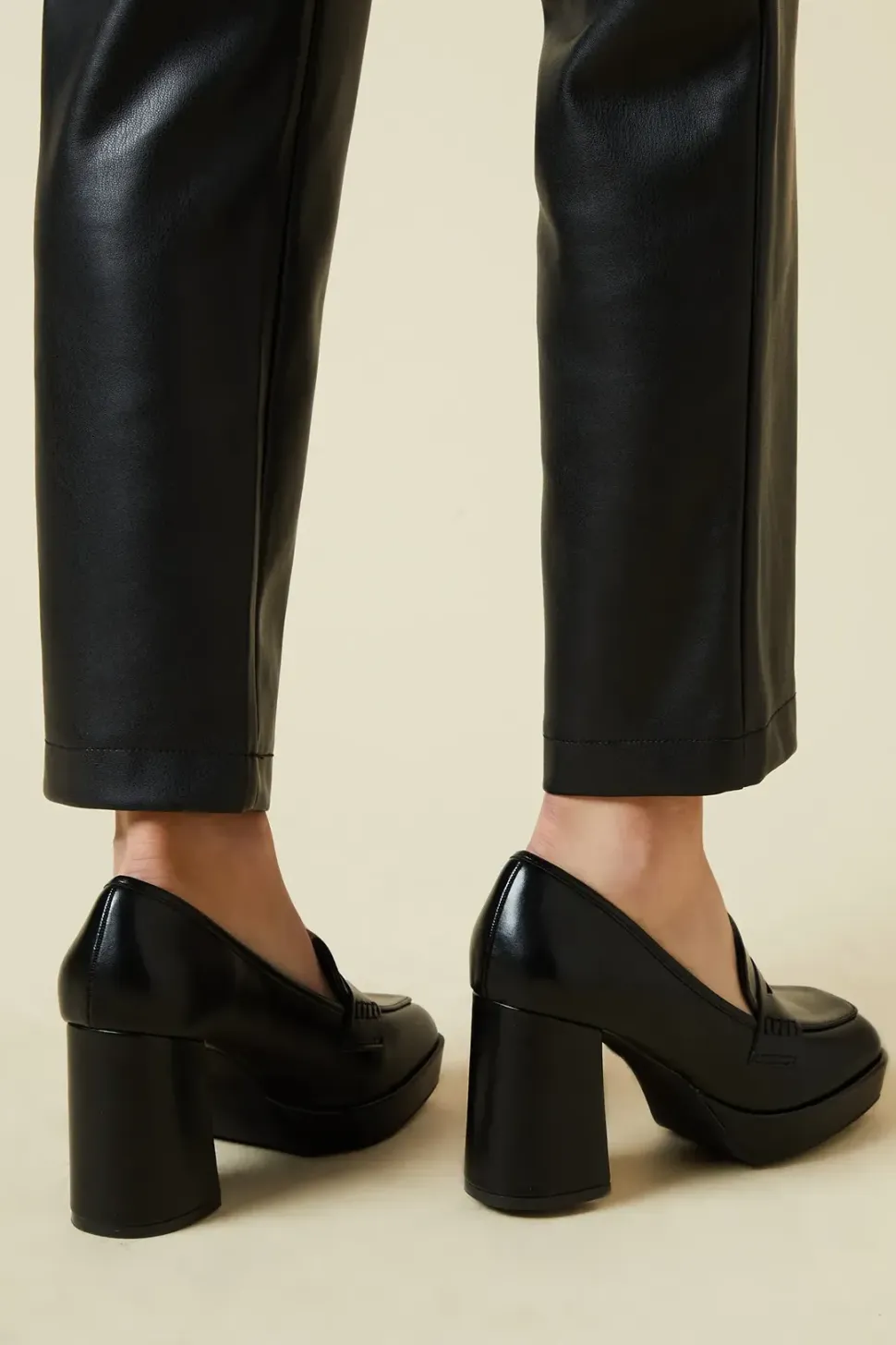 Faith: Nicola Platform Heeled Loafers