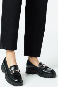 Faith: Nix Chunky Diamante Snaffle Loafers