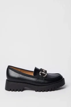 Faith: Nix Chunky Diamante Snaffle Loafers