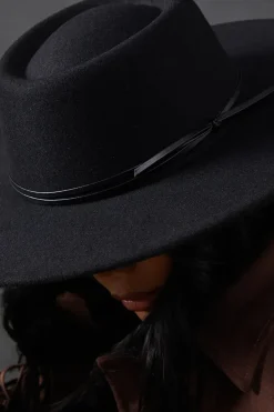 Faith: Wide Brim Fedora Hat