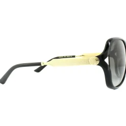 Fashion Black Gold Grey Gradient Sunglasses