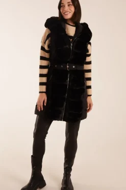 Faux Fur Detail Gilet