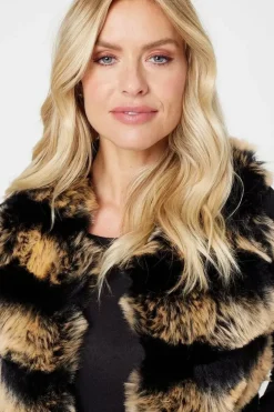 Faux Fur Open Front Gilet